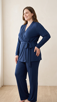 Ensemble de pyjamas grande taille pour femmes 2026 – Nuisette sexy en modal, chemise de nuit grande taille personnalisée, élégante
