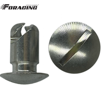 Boutons Dzus en aluminium à découpe sous-couche 7/16"x.500, système à quart de tour, accessoires pour voitures de sprint
