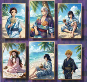 Tarjetas Coleccionables de Papel de Colores PGU Culture DS, Tarjetas Raras de Tanjirou Kamado y <span class=keywords><strong>Nezuko</strong></span>, Juguetes de Cartas de Juego DS para Fans - Product Image 3