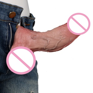 ORALSX - Dildo de Silicona Suave y Seguro para el Cuerpo, Tapón Anal, Pene Artificial Realista, Dildo de Doble Capa para Mujeres, Juguetes Sexuales - Product Image 1