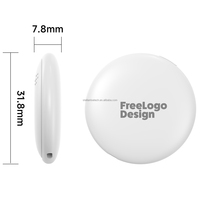 Localizador Antipérdida con Certificación MFi, Compatible con Find My Hub y AirTag, Resistente al Agua IP67, con Correa de Silicona para Llaves, para Airtag, iOS y Google