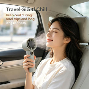 Mini Ventilador de Mano de Alta Velocidad, 120 Velocidades Variables, 1200mAh, Tipo C, Portátil, Morado, Gris, Verde, Durazno, Regalo de Verano - Product Image 4