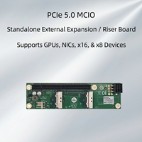 Adaptor Dual MCIO 8i ke PCIe 5.0 X16 Gen5 Cetakan Pribadi Buatan Cina