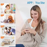 迷你X5塑料摄像机无线1080P安全视频摄像机夜视运动检测360度旋转摄像机