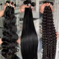 Personalizable 12A Grado Super Doble Dibujado Virgen Cutícula Alineada Vietnamita Cabello Crudo Rizado Paquetes Barato Onda Natural