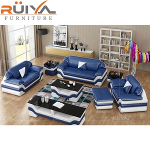 Sofá moderno de cuero para sala de estar, mueble de diseño sueco, 1 + 2 + 3, novedad de 2022 - Product Image 6