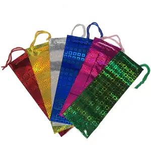 Holographic Wine Bottle Bags with Handle