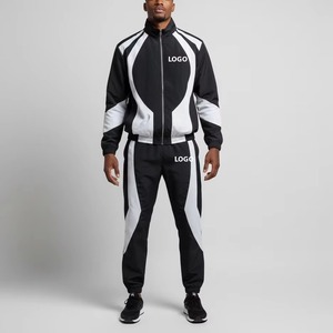Conjunto de Ropa Deportiva de Verano para Hombre, Dos Piezas, con Cremallera, Chaqueta Cortavientos, Spandex/Algodón 220gsm, en Venta - Product Image 5