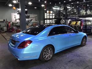 ฟิล์มหุ้มรถยนต์สีน้ำเงินมุกประกายเพชร ขนาด 1.52*17 เมตร เงาสูง - Product Image 6