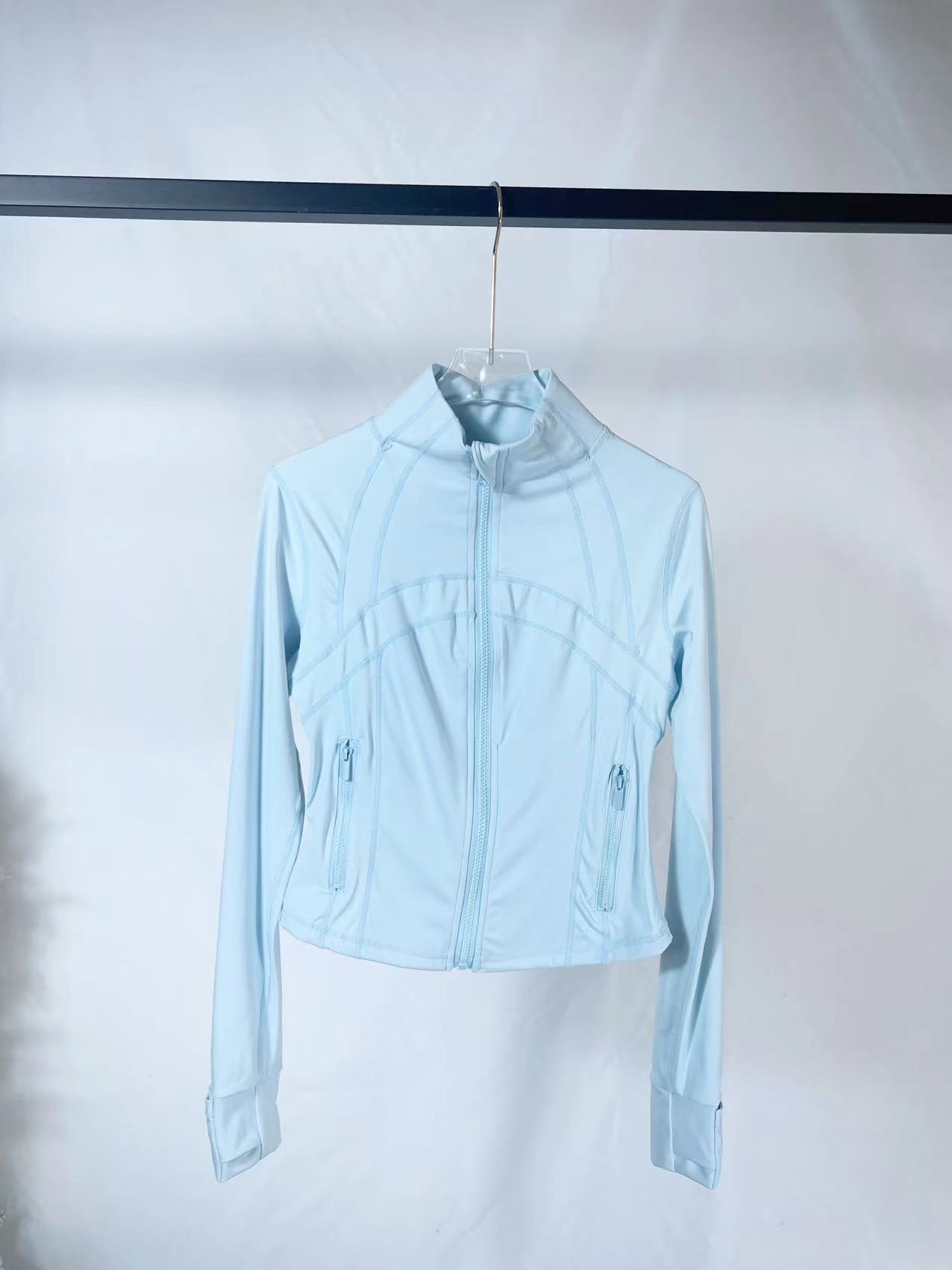 6197-powder blue short jacket