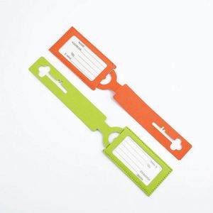 Étiquette d'identification de bagage imperméable |   Étiquette PVC personnalisable avec informations de contact |   Étiquette promotionnelle pour sac de voyage d'affaires - Product Image 4