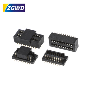Btb khe đôi 0.8mm dọc SMT <span class=keywords><strong>Board</strong></span>-to-<span class=keywords><strong>Board</strong></span> kết nối nam nữ 4.0H -8.5h <span class=keywords><strong>PCB</strong></span> <span class=keywords><strong>board</strong></span> ổ cắm kết nối 16A Đánh giá hiện tại - Product Image 1