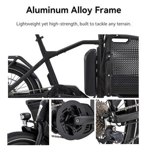 Vélo <span class=keywords><strong>cargo</strong></span> électrique avec panier avant pliable, vélo <span class=keywords><strong>cargo</strong></span> électrique pour transport normal, vélo <span class=keywords><strong>cargo</strong></span> électrique pour bébé - Product Image 4