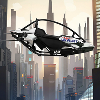 Новый электрический вертолёт-планер (EVTOL) China Eagle PRO: компактный, складной, с роторным двигателем, скорость до 100 км/ч