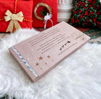Calendrier de l'Avent personnalisé en papier avec 24 compartiments numérotés, boîte cadeau surprise