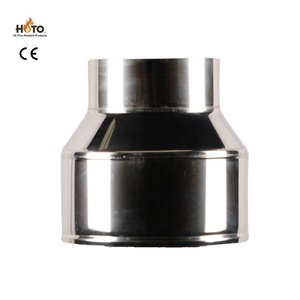 Accessoire de tuyau de cheminée à <span class=keywords><strong>double</strong></span> <span class=keywords><strong>paroi</strong></span> isolé en acier inoxydable poli miroir certifié CE, à raccordement rapide, résistant aux hautes températures - Product Image 3