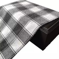 Classique épais poids lourd 400 GSM 50% Polyester 50 tissu de jersey tricoté à carreaux cationiques pour les vêtements