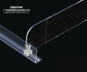 Tùy chỉnh nhựa Divider Kệ tách Acrylic đứng Kệ Divider hàng tạp hóa siêu thị hiển thị Kệ ngăn cho các cửa hàng - Product Image 3