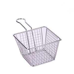 <span class=keywords><strong>Mini</strong></span> cestino fritto in acciaio inossidabile ristorante piatto cibo fritto contenitore cestino fritto - Product Image 2