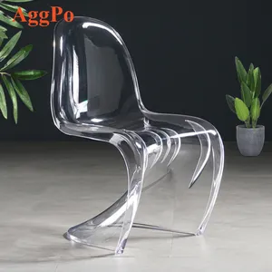 Ghost Chairs Klare Esszimmers tühle Plastic Shell Accent Seitens tühle mit transparentem Look für Küche, Lounge