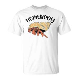 Camiseta Homebody Hermit Crabs Lover, unisex, talla para adultos S M L XL XXL - Product Image 1