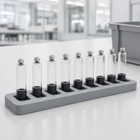 Flacon en verre borosilicaté pour emballage de liquides 3ml 5ml, impression sérigraphique, service de personnalisation couleur et gradation, fourniture