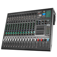 Biner DX12C Console de Mixage Professionnelle Audio à Effets Numériques Intégrés (16 Types) Pour Scène et Mariage, Très Demandée