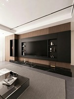 Meuble TV en aluminium ignifuge et résistant, personnalisable pour toute la maison, antirouille et étanche, idéal pour villas et appartements modernes