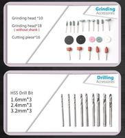 Kit d'accessoires pour outil rotatif Dremel 276 pièces pour percer, graver, sculpter, meuler, polir, couper