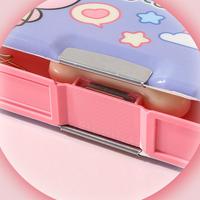 Vente en gros d'usine, marque KM, boîte à crayons en PVC plastique de haute qualité, mignonne, de dessin animé, populaire, colorée, personnalisée, avec taille-crayon magnétique