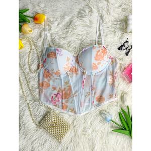 Da donna Sexy senza maniche canotta canotta trasparente stampa Lingerie senza soluzione di continuità regolabile biancheria intima OEM fornitore per l'esportazione - Product Image 3
