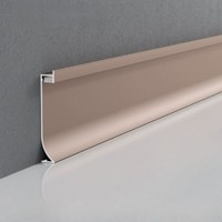 Plinthe LED latérale en aluminium étanche pour cuisine, salle de bain et zones humides