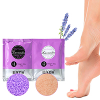 Kit professionnel de spa et de soin des pieds à la gelée et aux sels - Kit de pédicure à la gelée cristalline pour bain de pieds - Poudre de gelée relaxante pour bain de pieds spa