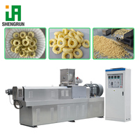 Ligne de production de snacks de riz extrudés à double vis, machine à snacks de formes spéciales (rondes, carrées) à changement rapide de moule