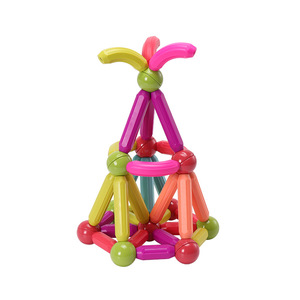 Set di Costruzioni in Plastica Educativo DIY con <span class=keywords><strong>Bastoncini</strong></span> Magnetici Colorati, Puzzle Componibile a Basso Costo di Fabbrica - Product Image 3