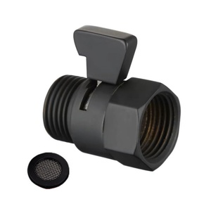 G1/2 Copper Shower Head Shut-Off Valve Quick Open <b>Adapter</b> Valve Shower Head Hand Bidet Sprayer Flow Regulator Stop <b>Switch</b> - Product Image 1