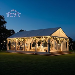 Giá rẻ khung nhôm trong suốt Lều đám cưới lớn marquee lều không thấm nước bên lều cho các sự kiện ngoài trời - Product Image 4