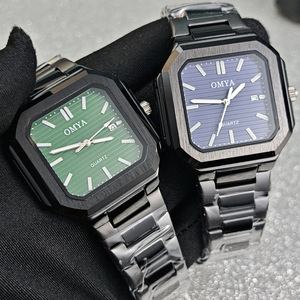 Orologio di Lusso da <span class=keywords><strong>Uomo</strong></span> Personalizzato OEM, Design Classico Quadrato, Cinturino in <span class=keywords><strong>Acciaio</strong></span>, Movimento al Quarzo - Product Image 2