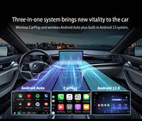 Adaptador Fuallwin CarPlay AI Box con Android Auto, Wi-Fi de Doble Banda, Bluetooth y USB para YouTube, Netflix e IPTV