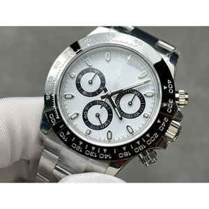 Drioshipping Light luxury stainless steel 4131 40mm no-lettering dial luminous hands chronograph men's <b>mechanical</b> <b>watch</b> - Product Image 3