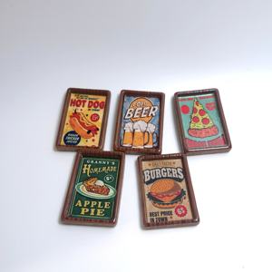 Lot de 100 miniatures de plateaux de petit-déjeuner pour maison de poupée, figurines pour cuisine, jardin féerique, décoration de fête, fournisseur - Product Image 2