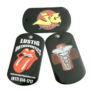 <span class=keywords><strong>Tag</strong></span> anjing logam kualitas tinggi kustom dengan rantai warna penuh Logo tercetak <span class=keywords><strong>Tag</strong></span> Logo olahraga sebagai hadiah suvenir - Product Image 2