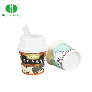 Sữa Chua Kem Cốc Nước Đá Giấy Dùng Một Lần Đông Lạnh Bán Buôn <span class=keywords><strong>In</strong></span> Biểu Tượng Tùy Chỉnh Màu Sắc Phong Cách - Product Image 2