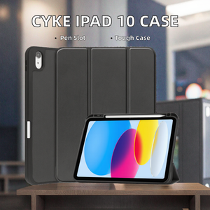 Funda Protectora de Cuero PU de <span class=keywords><strong>10</strong></span>.ª Generación para Tablet, Carcasa Suave para <span class=keywords><strong>iPad</strong></span> de <span class=keywords><strong>10</strong></span>.2 Pulgadas para <span class=keywords><strong>Apple</strong></span> <span class=keywords><strong>iPad</strong></span> <span class=keywords><strong>10</strong></span>/<span class=keywords><strong>10</strong></span>.2/<span class=keywords><strong>2022</strong></span>, Incluye Soporte para Lápiz - Product Image 2