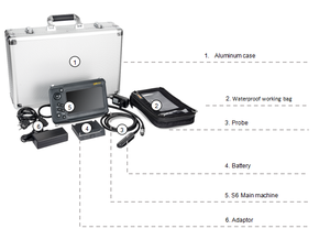 Draagbare Draagbare Veterinaire Echografie Machine Ecografo 7 "Hoge Resolutie Tft Lcd Monitor Convexe <span class=keywords><strong>Array</strong></span> <span class=keywords><strong>Transducer</strong></span> Veterinaire - Product Image 5