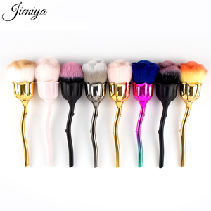 Jiniya Wholesale New <strong>Nail</strong> Art Tool <strong>Brush</strong> <strong>Beauty</strong> New Product pink Rose Cleaning Dust <strong>Nail</strong> <strong>Brush</strong> with Plastic Box - Product Image 6