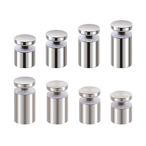 Verre entretoise escaliers raccords matériel SUS 304 acier inoxydable verre garde-corps support <span class=keywords><strong>pince</strong></span> publicité verre clou - Product Image 2