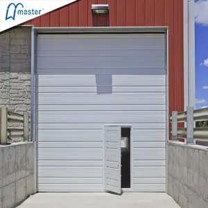 Master Well Melhor Venda Personalizado Automático Elétrico Seccional Duplo Pele Wood Car Overhead Steel Garage Doors Para Villa