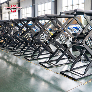 Xinjintuo OEM thương hiệu thép xe nâng lên siêu mỏng nhỏ đôi sàn thủy lực thang máy xe thang máy cắt kéo 3.5t để bán - Product Image 5