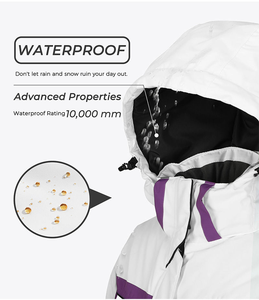 <span class=keywords><strong>Veste</strong></span> de ski de haute qualité à la mode pour femmes-<span class=keywords><strong>Imperméable</strong></span> coupe-vent chaud pour le snowboard d'hiver - Product Image 4